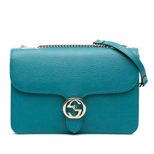 Gucci Pre-Loved Medium Dollar Calfskin Interlocking G Crossbody Bag