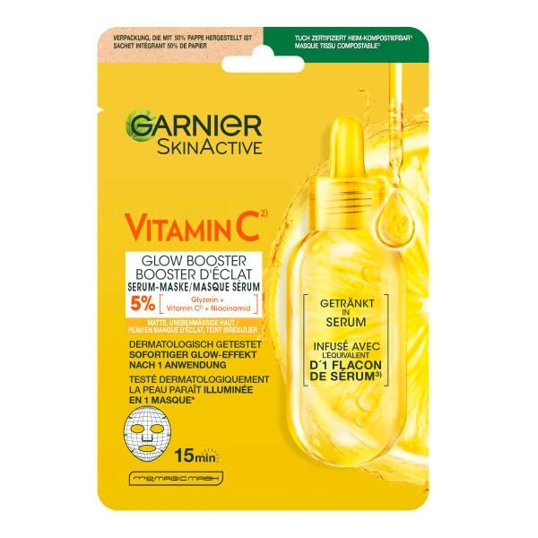 Garnier Skin active Vitamin C mask - pack of 20