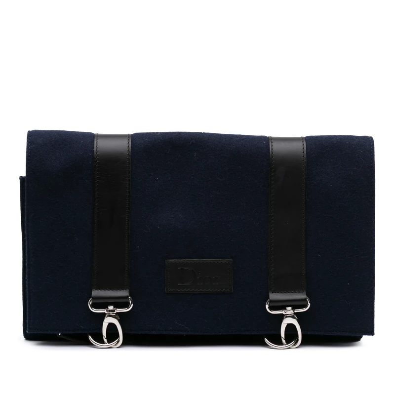 Dior Pre-Loved Felt Travel Organizer Clutch Bag