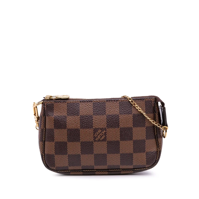 Louis Vuitton Pre-Loved Damier Ebene Mini Pochette Accessoires Handbag