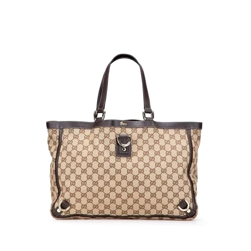 Gucci Pre-Loved GG Canvas Abbey D Ring Tote