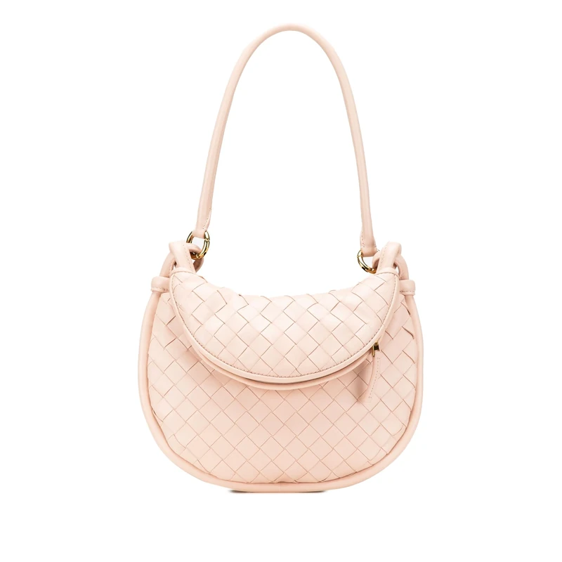 Bottega Veneta Pre-Loved Small Nappa Intrecciato Gemelli Hobo Handbag