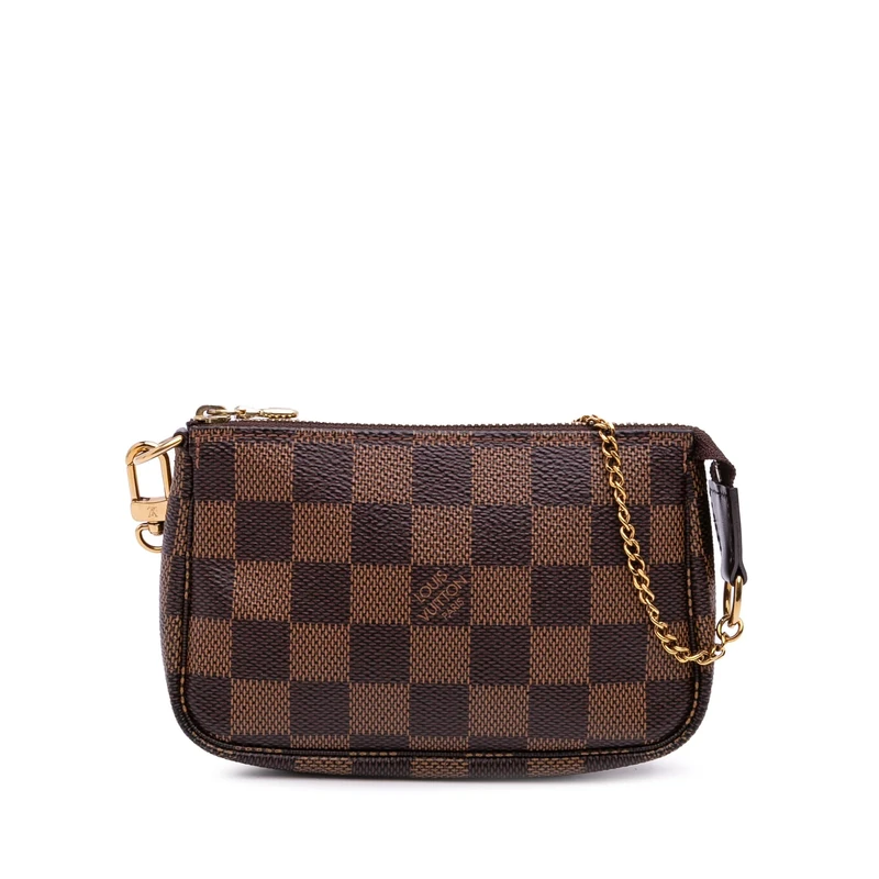 Louis Vuitton Pre-Loved Damier Ebene Mini Pochette Accessoires