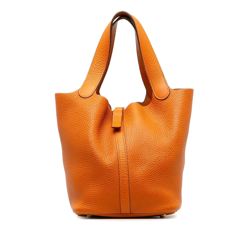 Hermès Pre-Loved Clemence Picotin Lock 22 Handbag