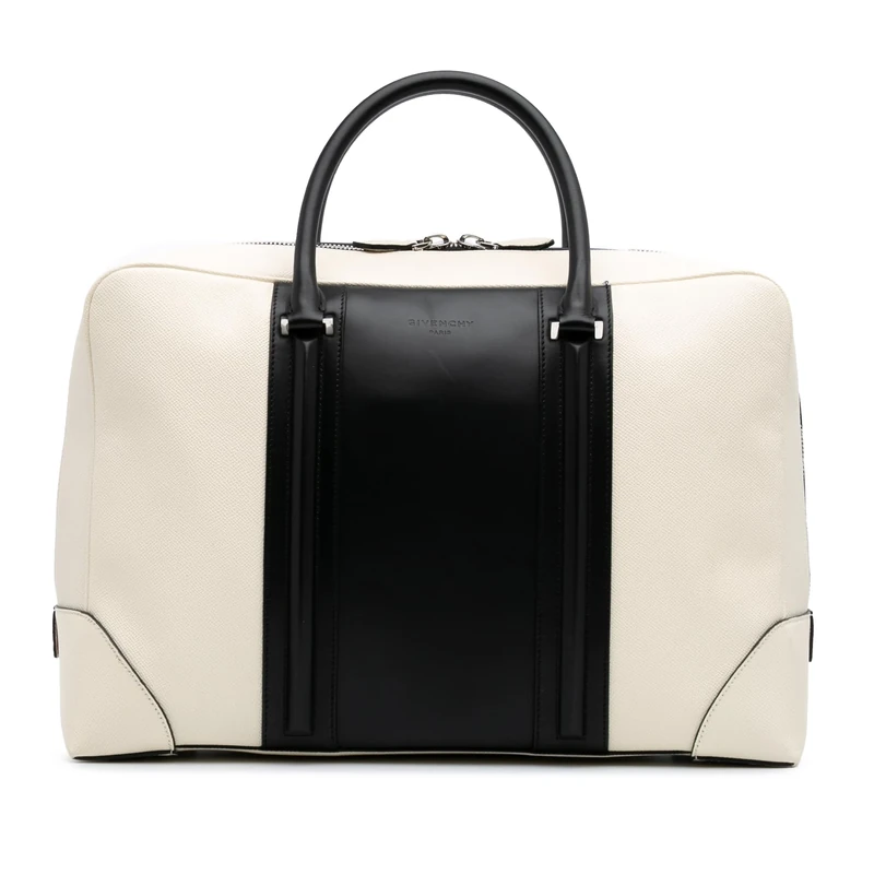 Givenchy Pre-Loved Bicolor Grained Calfskin Lucrezia Briefcase