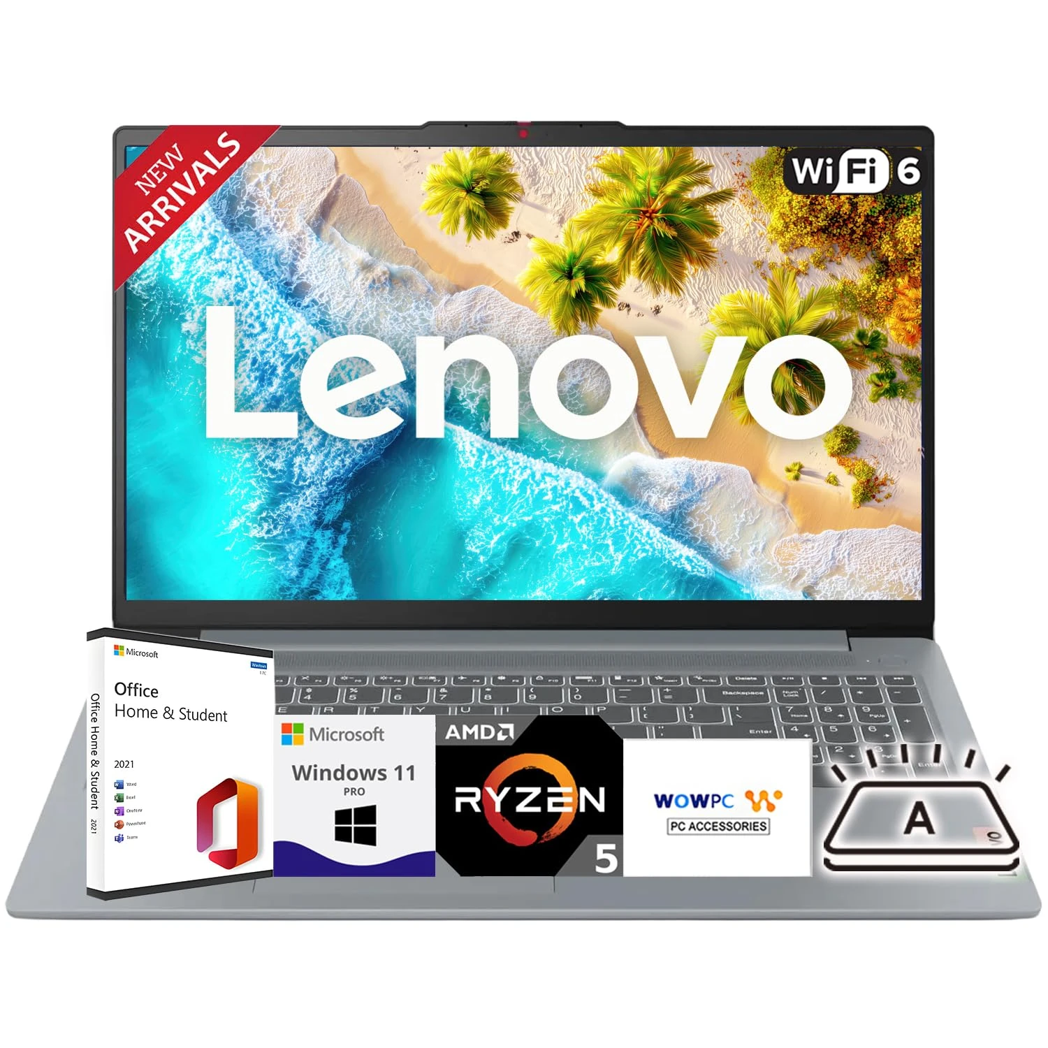 Lenovo New Thinkbook Laptop(2025/2026 Edition) with Microsoft Office, Intel Core i5-13420H 8-Core Processor, 16" LED Anti-Glare Display, 32GB RAM, 1TB SSD, Ultra Quiet Design, Windows 11 Pro, WOWPC