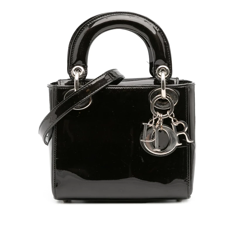 Dior Pre-Loved Mini Patent Lady Handbag
