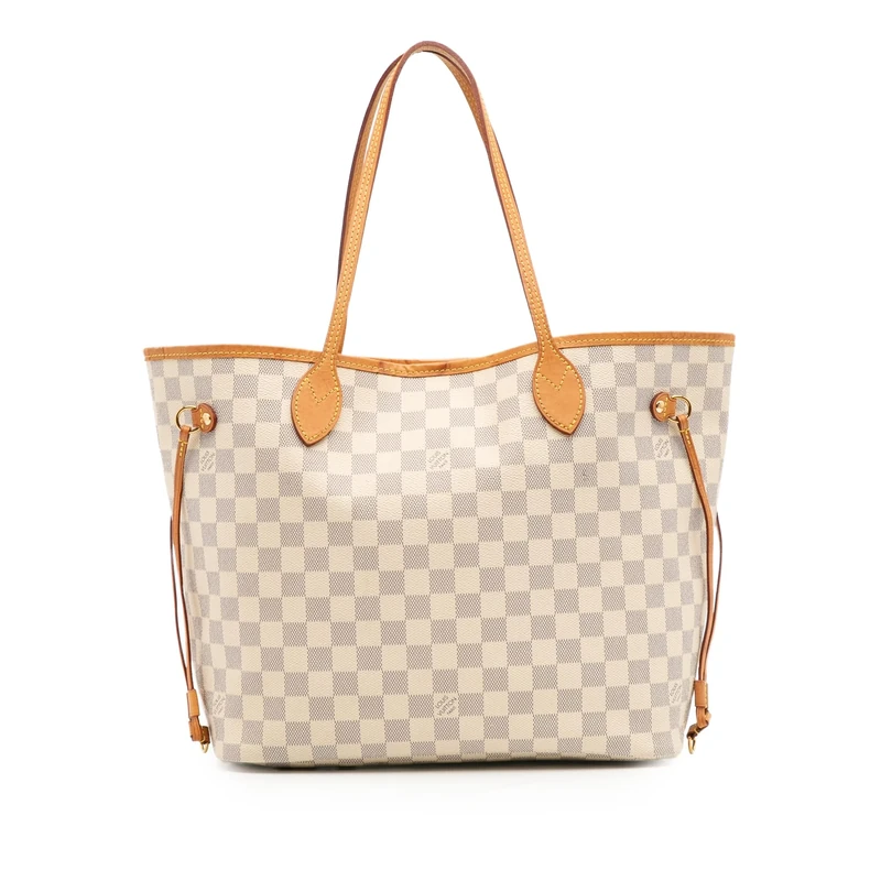 Louis Vuitton Pre-Loved Damier Azur Neverfull MM Tote Bag