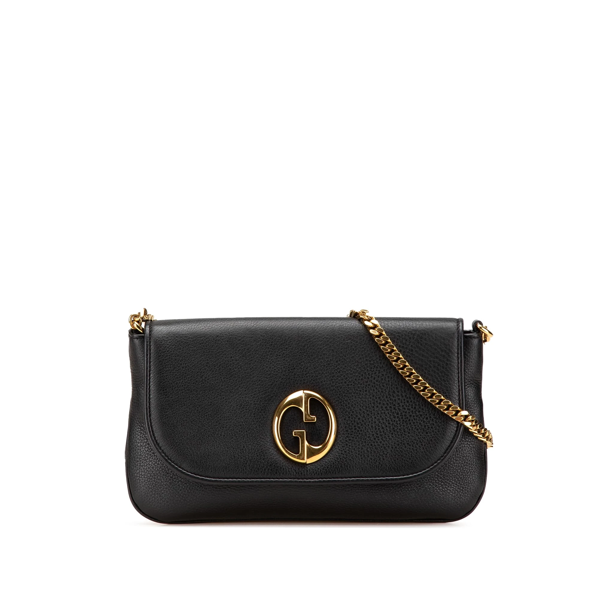 Gucci Pre-Loved Medium Leather 1973 Chain Shoulder Bag