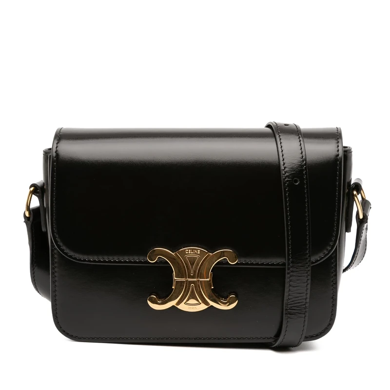 Pre-Loved Teen Shiny Calfskin Triomphe Crossbody