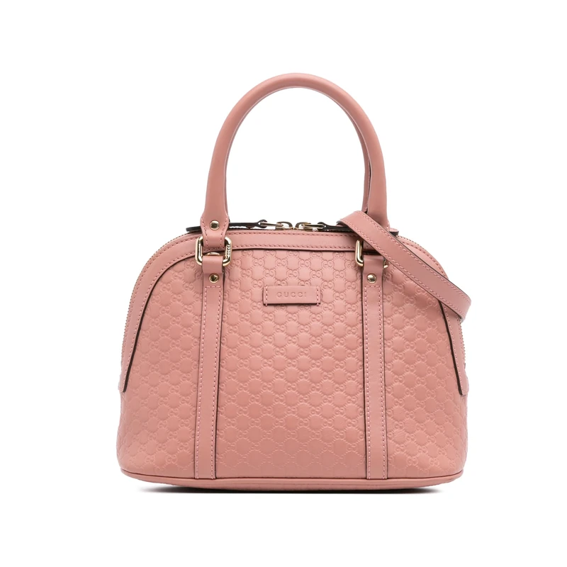 Gucci Pre-Loved Mini Microguccissima Dome Satchel