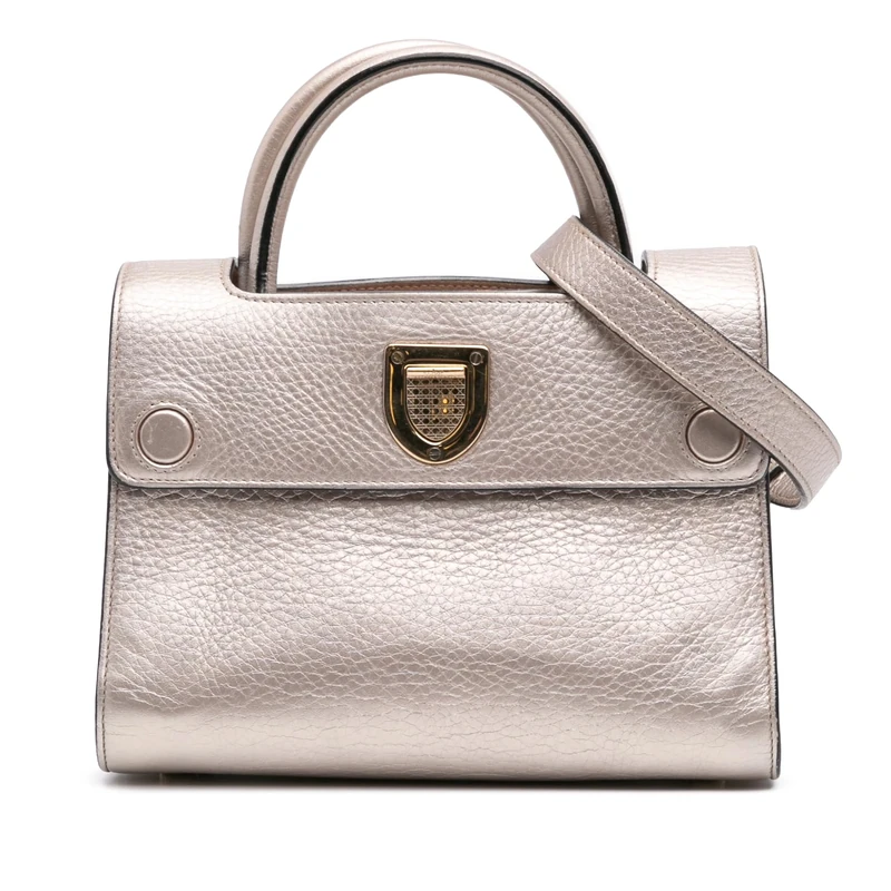 Pre-Loved Mini Grained Calfskin Diorever Satchel