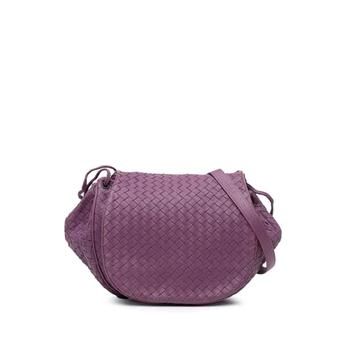 Bottega Veneta Pre-Loved Nappa Intrecciato Flap Crossbody Bag
