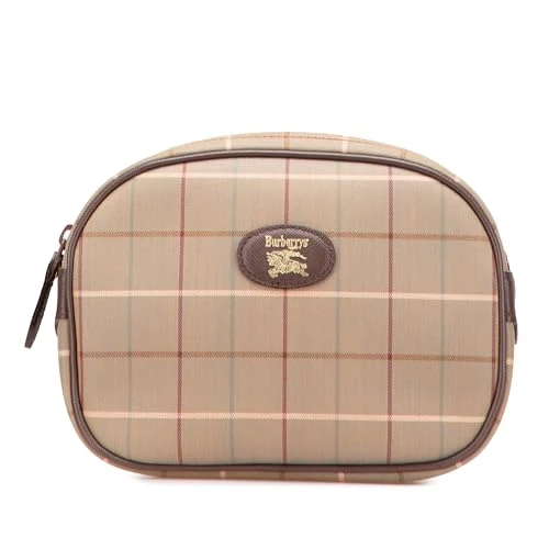 BURBERRY Pre-Loved Vintage Check Canvas Clutch