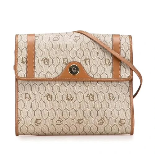 Dior Pre-Loved Honeycomb Coated Canvas Crossbody Bag