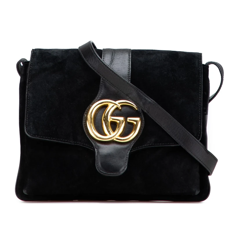 Gucci Pre-Loved Medium Suede Arli Crossbody Bag