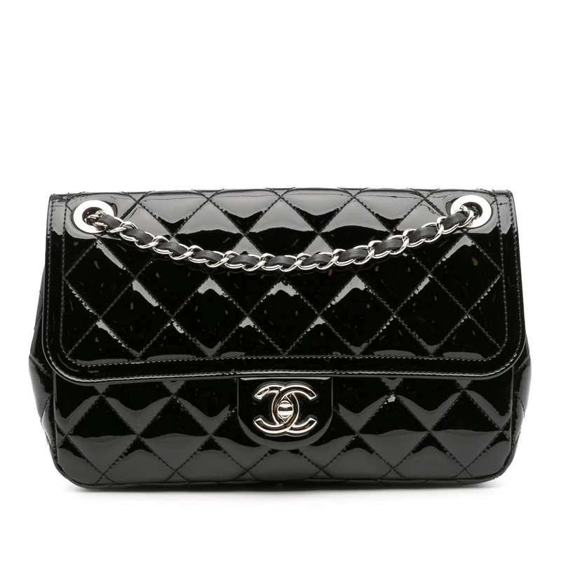 Chanel Pre-Loved Medium Patent Coco Shine Flap