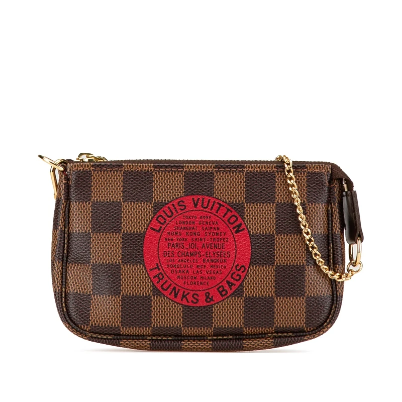 Louis Vuitton Pre-Loved Damier Ebene Trunks And Bags Mini Pochette Accessoires Handbag