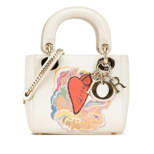 Dior Pre-Loved Dioramour Niki De Saint Phalle Mini Calfskin Sequins Lady Handbag