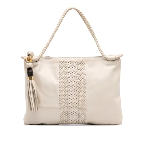 Gucci Pre-Loved Leather Handmade Tote Bag