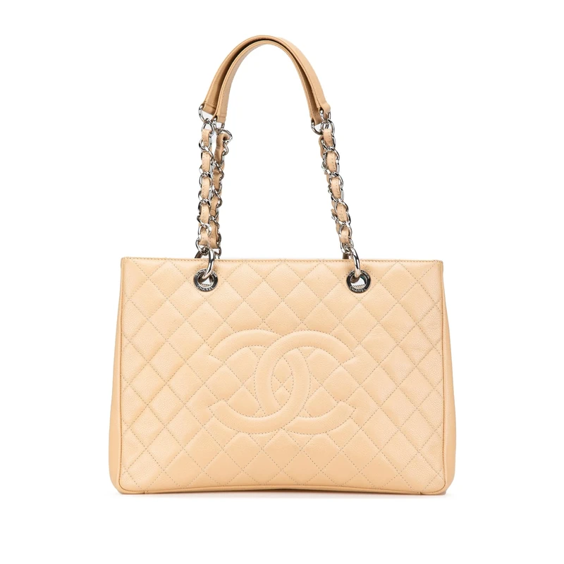 Chanel Pre-Loved Caviar Grand Shopping Tote Bag