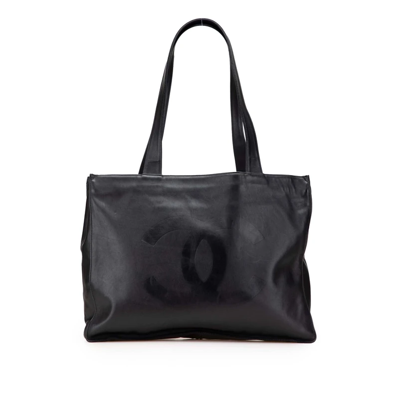 Chanel Pre-Loved CC Lambskin Tote Bag