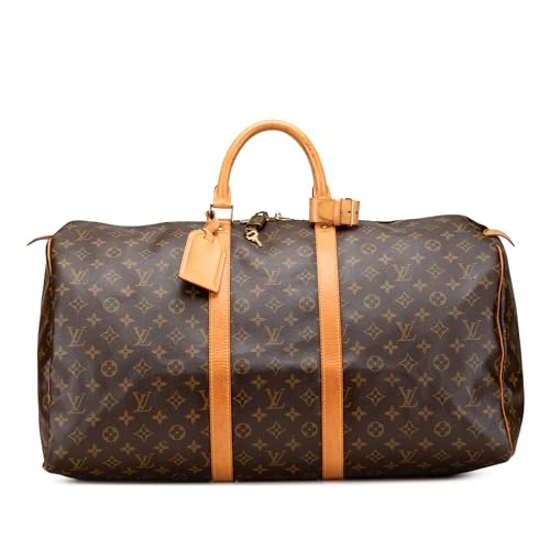 Louis Vuitton Pre-Loved Monogram Keepall 55 Handbag