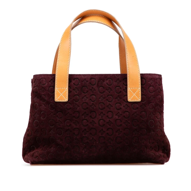 Celine Pre-Loved C Macadam Suede Handbag