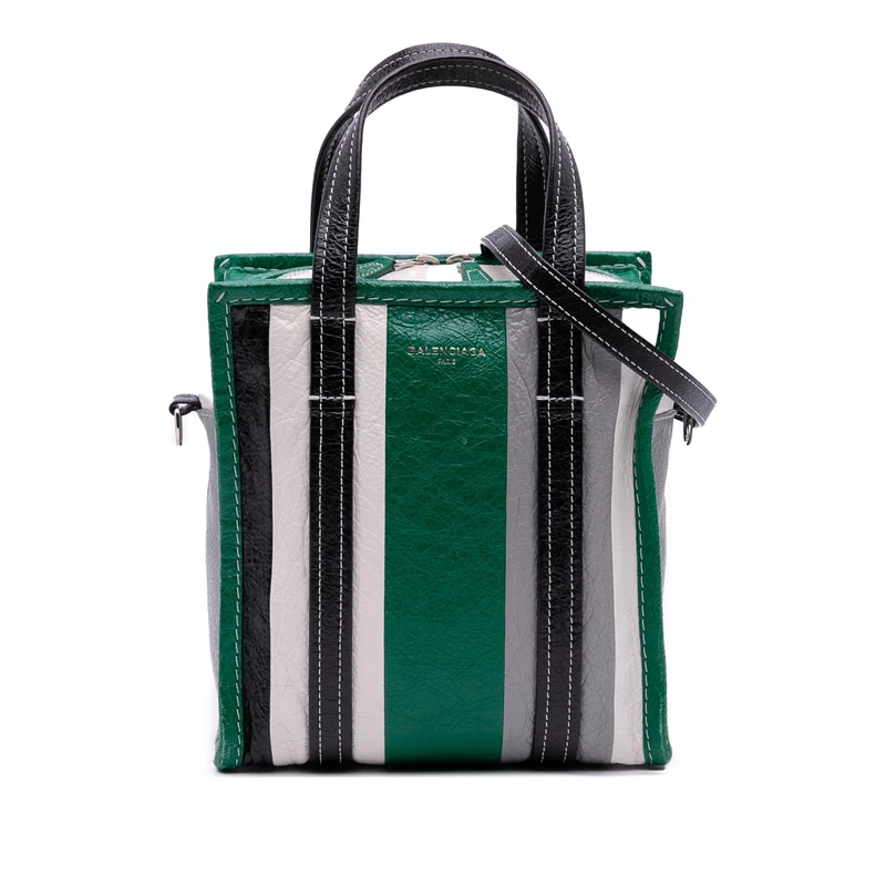 Balenciaga Pre-Loved XS Lambskin Bazar Shopper Satchel Handbag