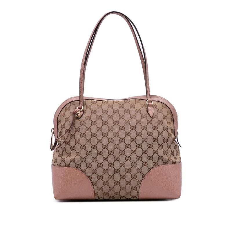 Gucci Pre-Loved Medium GG Canvas Bree Dome Tote Bag