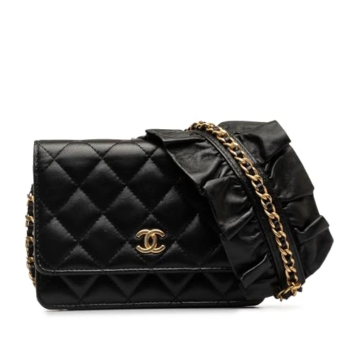 Chanel Pre-Loved Lambskin Romance Wallet On Chain Handbag Crossbody Bag - Image 1