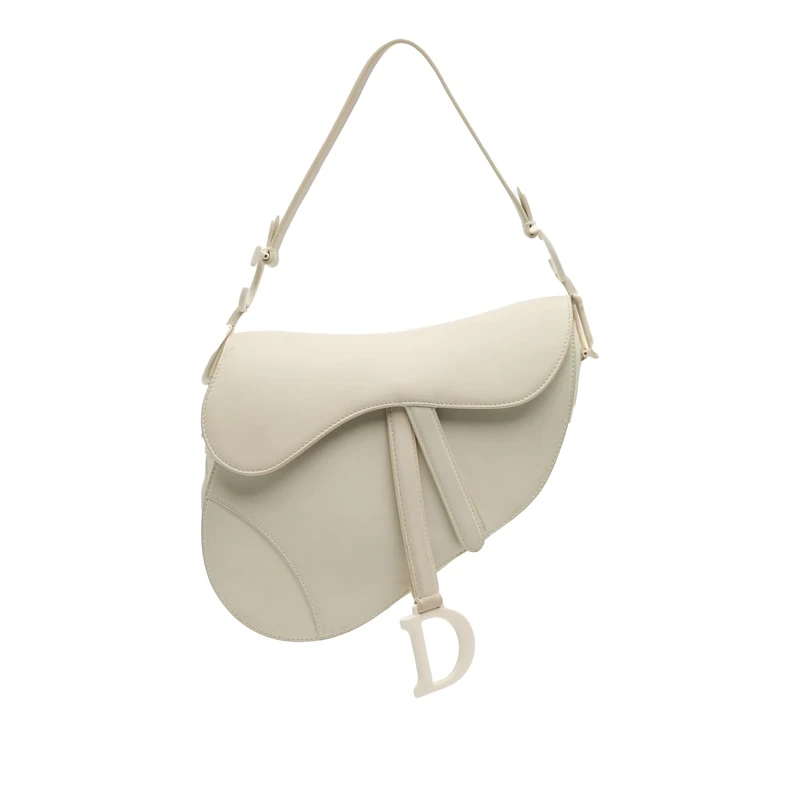 Pre-Loved Ultra Matte Calfskin Saddle Handbag Shoulder Bag
