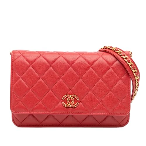 Chanel Pre-Loved Quilted Lambskin 19 Wallet on Chain Handbag