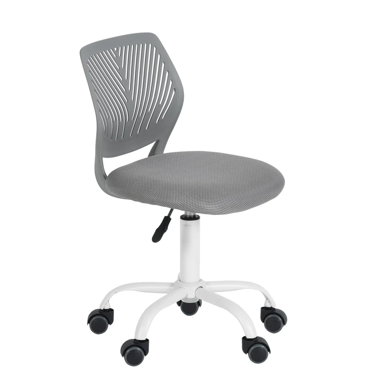 FurnitureR Colourful Desk Chair, Modern Height Adjustable Computer Chair without Armrests, Ergonomic Swivel Chair for Children's Room and Home Office