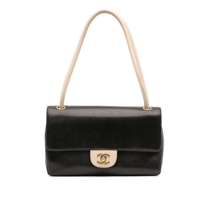 Chanel Pre-Loved Medium CC Perforated Calfskin Single Flap - Image 1