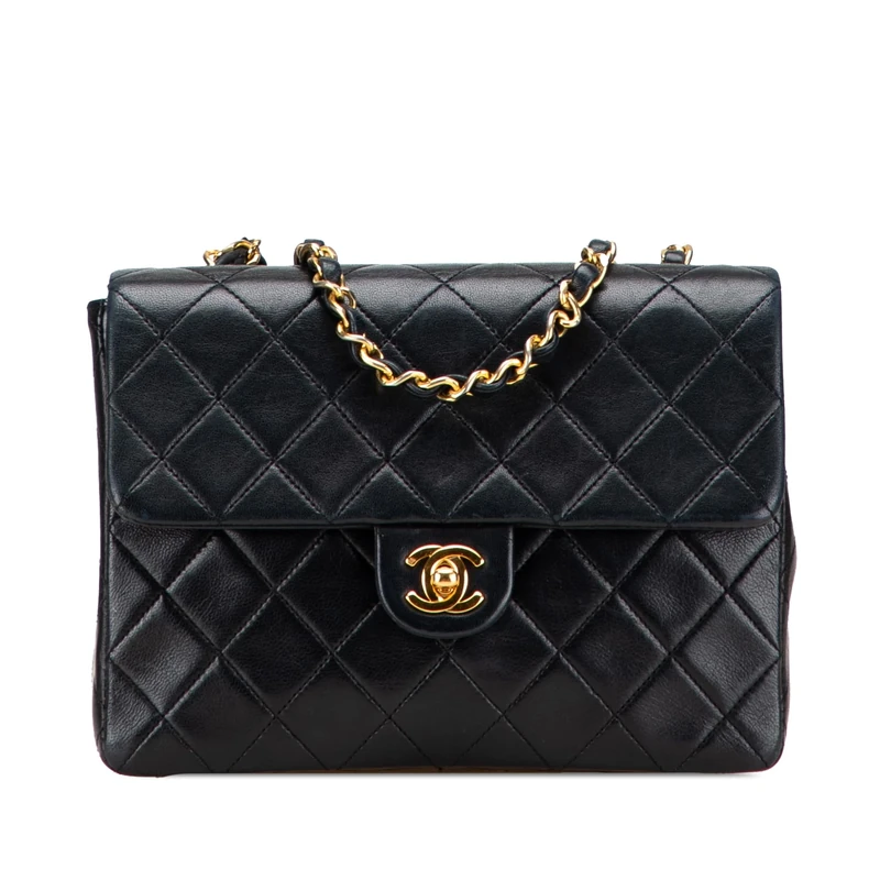 Chanel Pre-Loved Mini Square Quilted Lambskin Single Flap