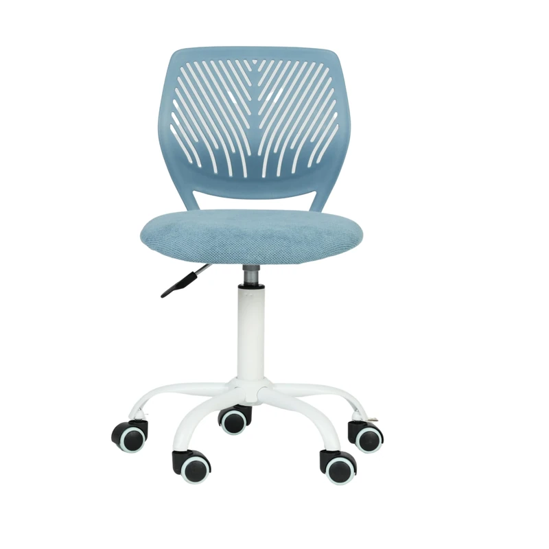 FurnitureR Colourful Desk Chair, Modern Adjustable Design Computer Seat, Swivel Armless Chair, Children's Room, Home Office Task Chair