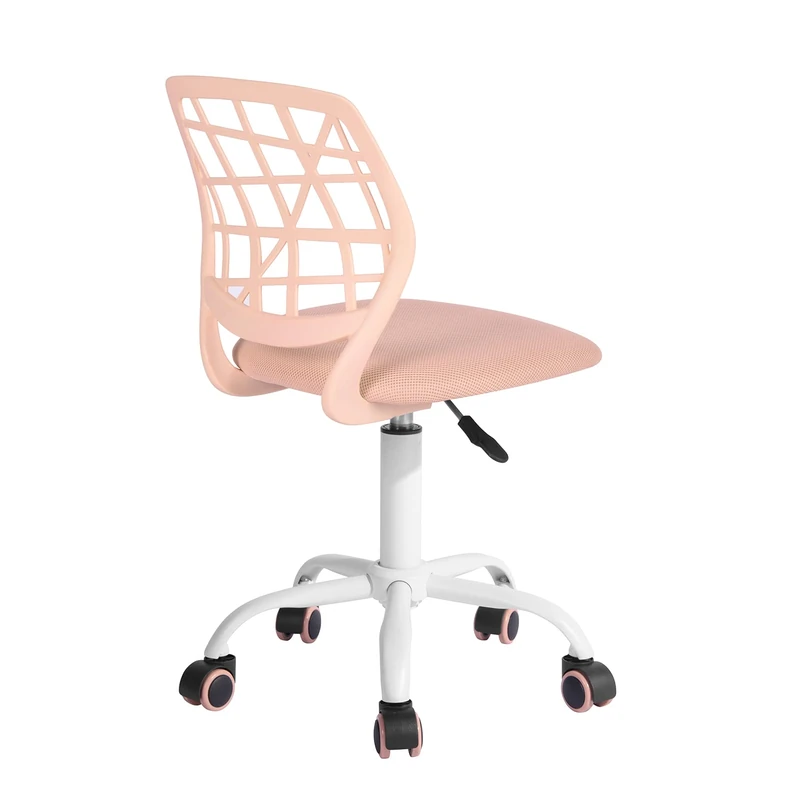 FurnitureR Colourful Desk Chair, Modern Height Adjustable Computer Chair without Armrests, Ergonomic Swivel Chair for Children's Room and Home Office