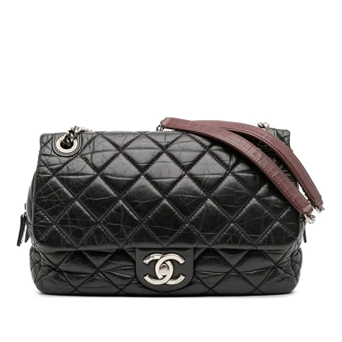 Chanel Pre-Loved Jumbo Quilted Aged Calfskin Portobello Flap Shoulder Bag