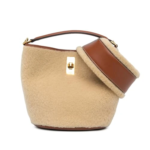 Celine Pre-Loved Shearling Bucket 16 Bag Handbag