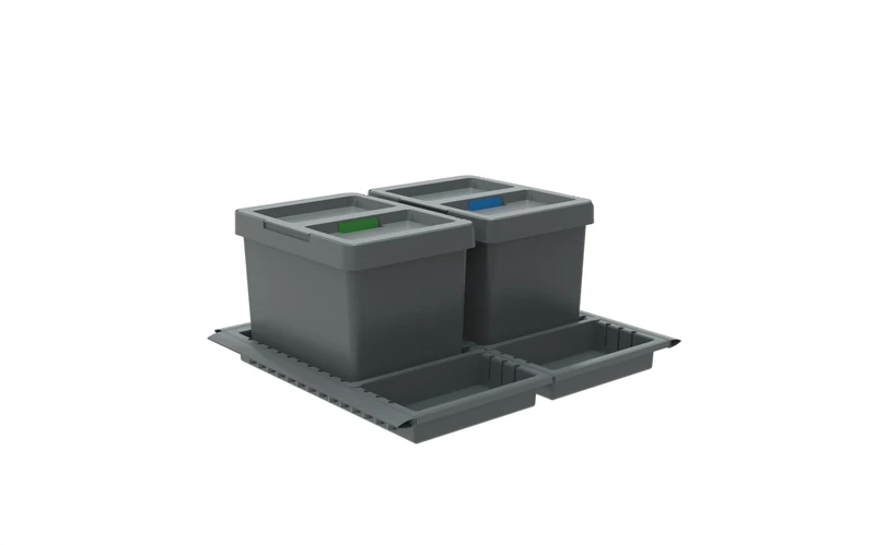 Elletipi PTC22 06050 2CR C97 PPV Waste Bin 2.0 Differentiated from Drawer Flip Up Lid