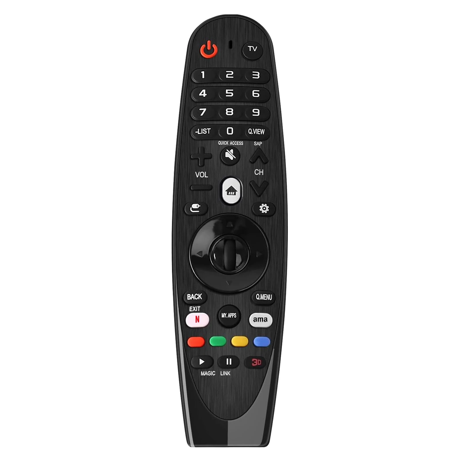Replacement LG Magic Remote for Smart TV, Universal TV Remote Control MR19BA MR20GA MR21GA MR22GN Compatible with All Models of LG TVs (NO Voice & Pointer Function)