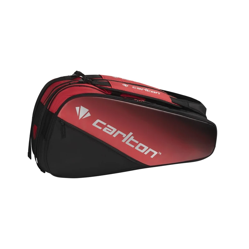 Carlton Pro 3-vaks Badminton Racket Bag, Black/Red
