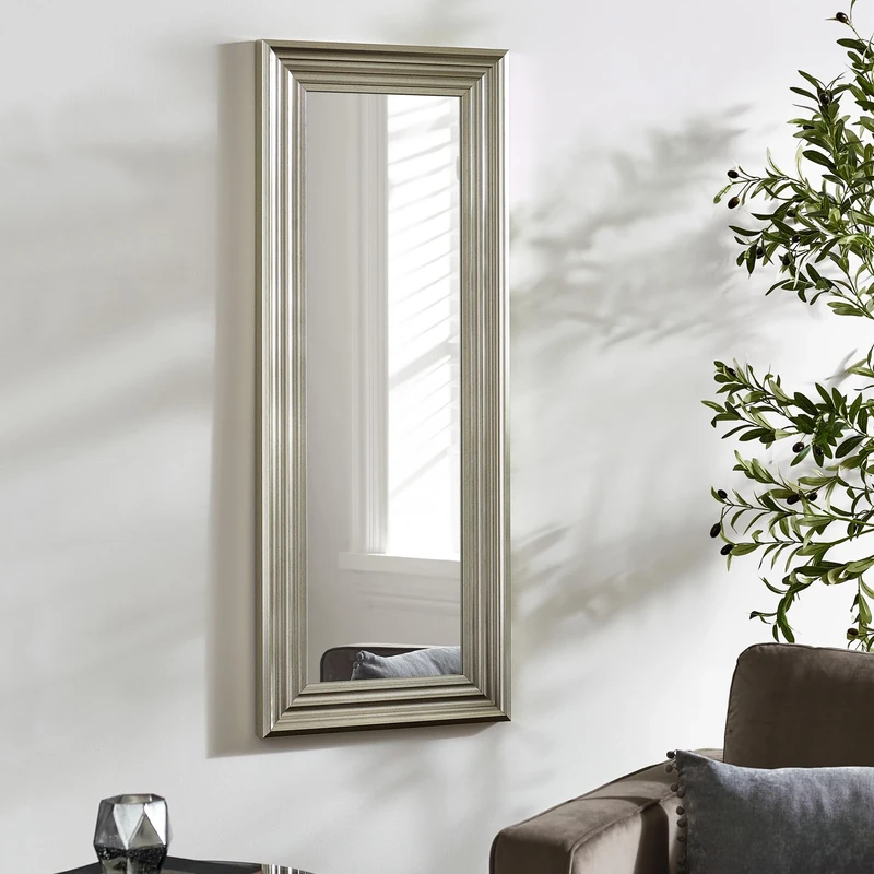 Julian Bowen Tokyo Pewter Tall Rectangular Dressing Mirror