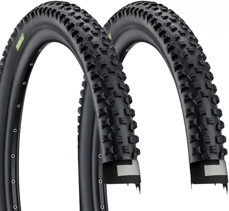 2 Tyres 29 x 2.25 (57-622) MTB Bike Tyres 29 Inches with Puncture Protection – Ideal for Off-Road Routes