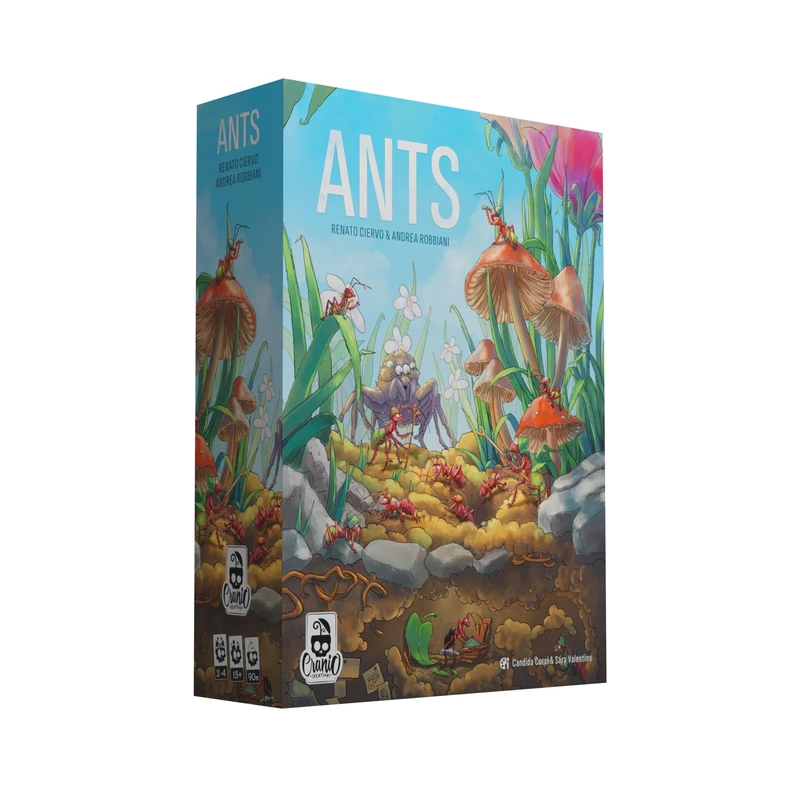 Cranio Creations - Ants - Ants At The Conquest Of The Garden - 2-4 Players, 90 Min - Expert Game - Age 13+ - Italian Language Edition