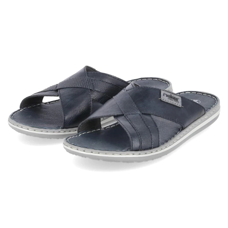 Rieker 21082, Men's Mule, Blue, 42 EU