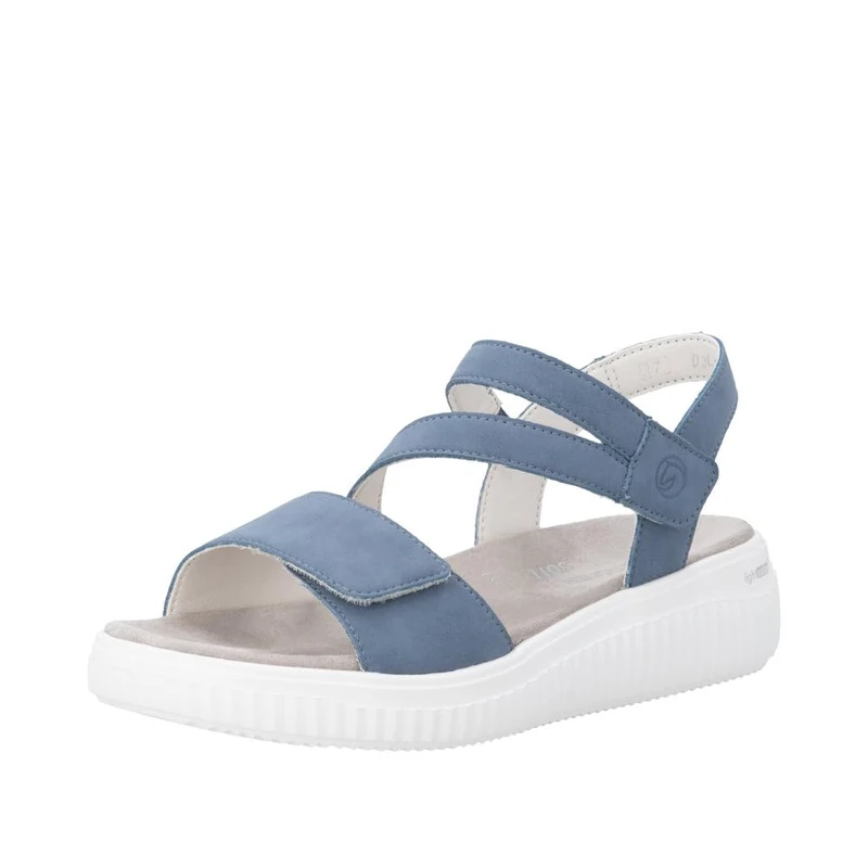 Remonte Women's D3L51 Strappy Sandals, Blue, 37 EU