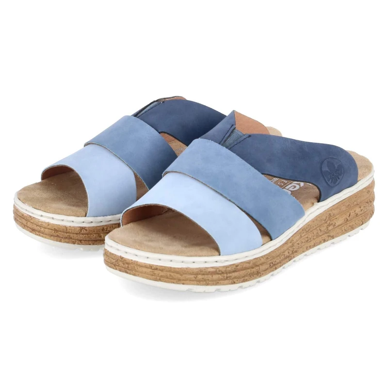 Rieker Women's 62780 Mules, Blue, 38 EU