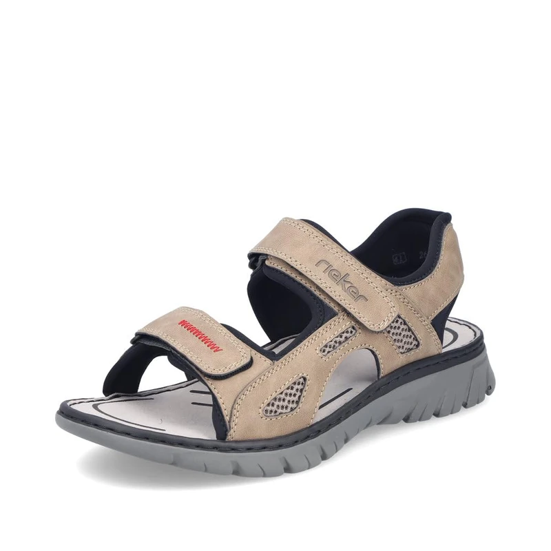 Rieker Men's 26761 Trekking Sandals, Beige, 45 EU